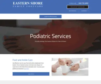 Easternshorefamilyfootcare.com(Eastern Shore Family Footcare) Screenshot