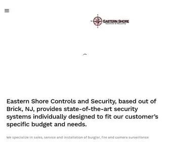 Easternshoresecurity.com(Security Systems and access controls for south jersey) Screenshot