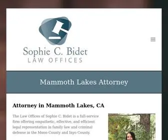 Easternsierralaw.com(The Law Offices of Sophie C. Bidet) Screenshot