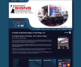 Easternsigns.com(Eastern Signs Incorporated) Screenshot