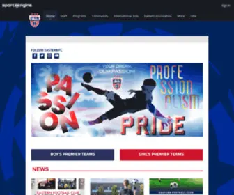 Easternsoccer.com(Eastern FC) Screenshot