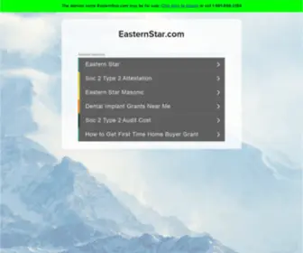 Easternstar.com(The Leading Eastern Star Site on the Net) Screenshot