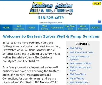 Easternstateswellandpumpservices.com(Eastern States Well & Pump Services) Screenshot