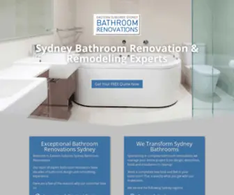 Easternsuburbsbathroomrenovations.com(Sydney Bathroom Renovations) Screenshot