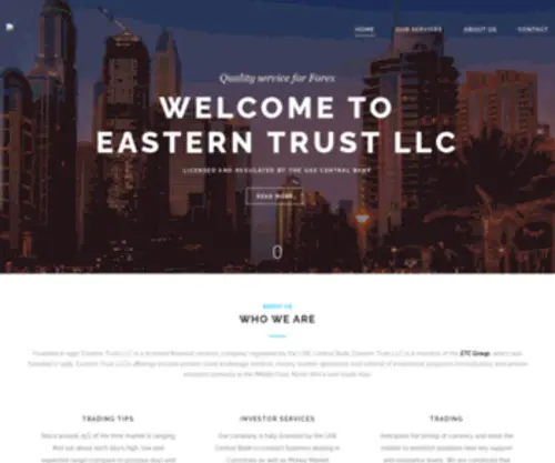 Easterntrustllc.com(Your Financial Institution) Screenshot