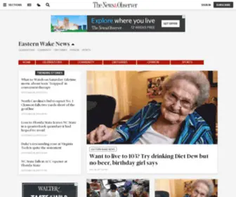 Easternwakenews.com(Eastern Wake News) Screenshot