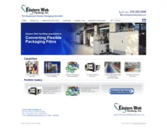 Easternwebhandling.com(Eastern Web Handling) Screenshot