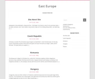 Easteurope.org.uk(East Europe) Screenshot