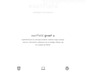 Eastfield.nl(Webdesign & Webdevelopment) Screenshot