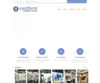 Eastform.com(EASTFORM exhibition stands) Screenshot