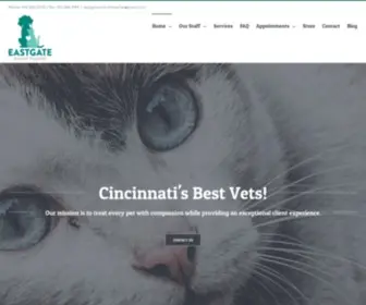 Eastgateanimalhospital.com(Eastgate Animal Hospital) Screenshot