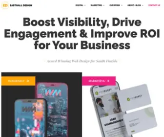 Easthalldesign.com(Web Design & Marketing Company) Screenshot