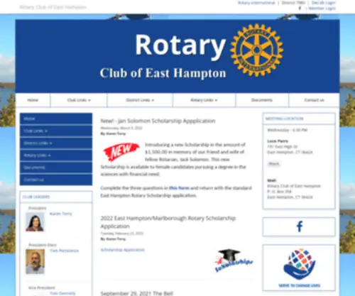 Easthamptonrotary.org(Rotary Club of East Hampton) Screenshot