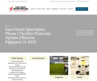 Easthantssportsplex.ca(East Hants Sportsplex) Screenshot