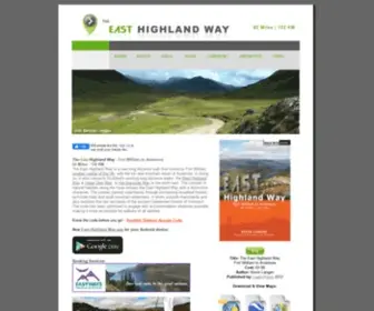 Easthighlandway.com(The East Highland Way) Screenshot