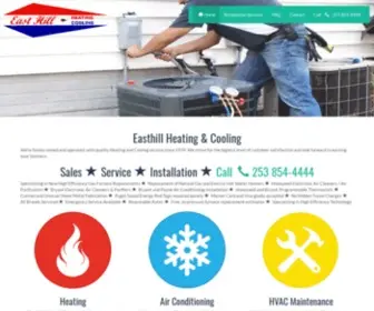 Easthill.com(Heating & Cooling in Kent) Screenshot