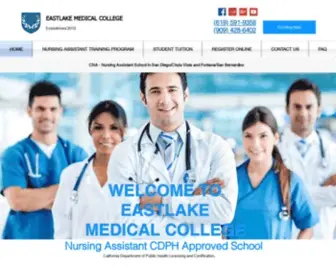 Eastlakemedicalcollege.com(Eastlake Medical College) Screenshot