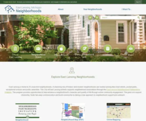 Eastlansingneighborhoods.com(East Lansing Neighborhoods) Screenshot