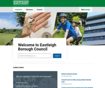 Eastleigh.gov.uk(Eastleigh Borough Council) Screenshot