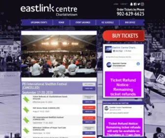 Eastlinkcentrepei.com(Eastlink Centre PEI) Screenshot