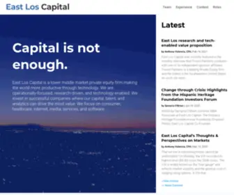 Eastloscap.com(East Los Capital) Screenshot