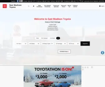Eastmadisontoyota.com(Shop & Buy New & Used Cars Online) Screenshot