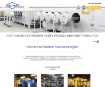 Eastmanmanufacturing.com(Industrial oven manufacturer Eastman Manufacturing) Screenshot