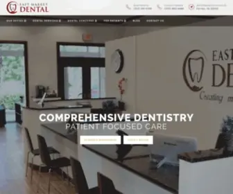 Eastmarketdental.com(Dentist Fairfax VA) Screenshot