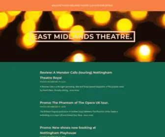 Eastmidlandstheatre.com(Theatre promotion) Screenshot