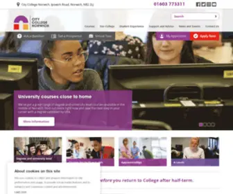 Easton-College.ac.uk(City College Norwich) Screenshot