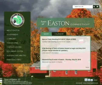 Eastonct.gov(Easton CT) Screenshot