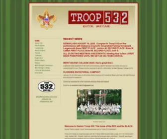 Eastontroop532.org(BSA Troop 532) Screenshot