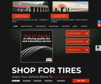 Eastpeoriatire.com(Peoria Tire & Vulcanizing) Screenshot