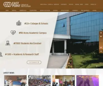 Eastpoint.ac.in(Get Admission In One Of The Top Colleges In Bangalore. East Point) Screenshot