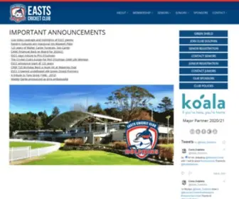 Eastscricket.com.au(Easts Cricket Club) Screenshot