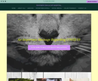 Eastsidedogandcat.com(Eastside Dog and Cat Hospital) Screenshot