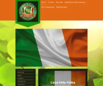 Eastsideirish.org(The Irish American Club East Side has a mission) Screenshot