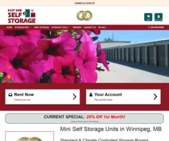 Eastsideselfstorage.ca(Mini Storage Units in Winnipeg) Screenshot