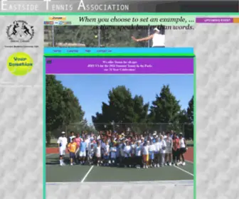 Eastsidetennisassociation.com(Eastside Tennis Association) Screenshot