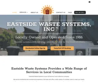 Eastsidewastesystems.com(Eastside Waste Systems) Screenshot