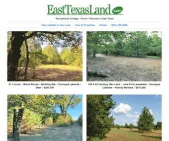 Easttexasland.com(Rural Acreage For Sale) Screenshot