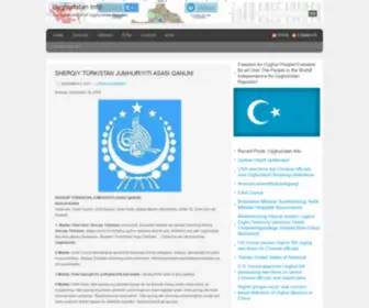 Eastturkistaninfo.com(Eastturkistan Info) Screenshot