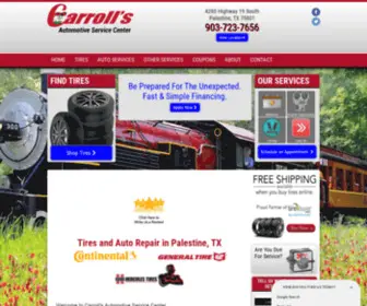 EasttXcardoctor.com(Auto Repair & Tire Shop in Palestine) Screenshot