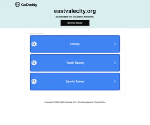 Eastvalecity.org Screenshot