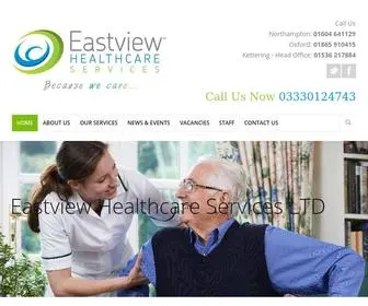 Eastviewhealthcare.com(Because we care) Screenshot