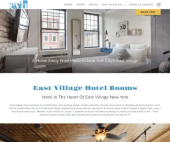 Eastvillagehotelnyc.com(This East Village Hotel) Screenshot