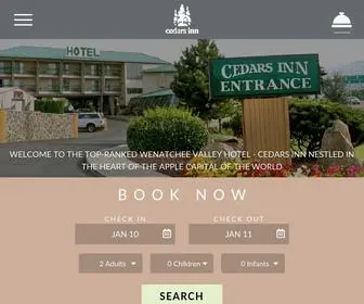 Eastwenatcheecedarsinn.com(Cedars Inn) Screenshot