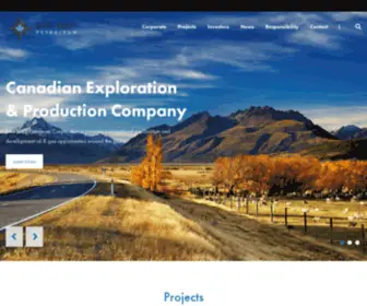 Eastwestpetroleum.ca(East West Petroleum Corporation) Screenshot