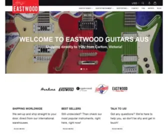 Eastwoodguitars.com.au(Eastwood Guitars) Screenshot