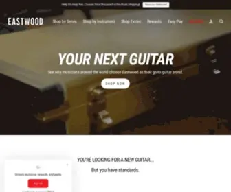 Eastwoodguitars.com(Eastwood Guitars) Screenshot